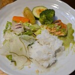 キッチン ブルー グローブ - 最後のワンプレート