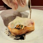 Restaurant DESTINA - ソースが凄い。目の前で仕上げてくださる