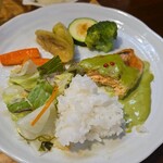 キッチン ブルー グローブ - みたびワンプレート