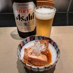 浜ふく - 瓶ビール(770円)とお通し