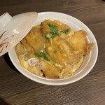 鳥胸の天とじ丼