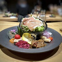 メルモーゾ ダ ドロカワ - 前菜盛り合わせ・・これを頂くのも愉しみなのですが、盛り付けが以前よりもお洒落に。(〃▽〃) どのお料理も美味しいですよ。♪