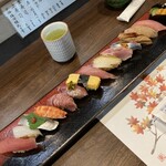 寿し肴和志 - ◉ 上寿司　3,400円
      　☘️ とてもコスパ良いと思います！
      　　15貫でこのネタは素晴らしい✨