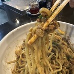 まるぶし　とんや - 【2024.10.24(木)】台湾まぜそば（大盛・300g）1,200円→1,050円の麺