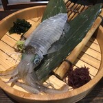 居酒屋 まる家 西中洲 - いか姿造り(中)