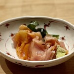 すしやのたい悟 - 赤貝刺身（身・ひも）