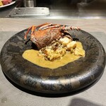 八重洲 steak & seafood 鉄板焼き 一心 - 伊勢海老　アメリケンソース