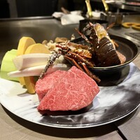 八重洲 steak & seafood 鉄板焼き 一心 - 岩手県産黒毛和牛＆伊勢海老
