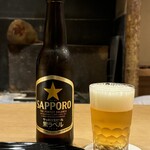 富小路 やま岸 - 最初はビール♪