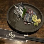 魚酔 - 生サンマ刺し