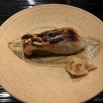 富小路 やま岸 - 白甘鯛味噌漬け焼き、梅蓮根