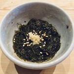 すしやのたい悟 - もずく酢　海藻の歯ざわり。見た目と食感の乖離。酢の塩梅も好みです。