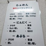 とんトコ豚 - トッピング