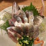 宵のひととき うまし - 鯵刺
