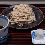 あき山 - 2024.10 そば（つゆ、大根おろし、塩で）