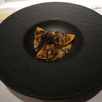 アンティカ オステリア デル ポンテ - 和牛のほほ肉とアマゾンカカオを詰めたトルテッリ