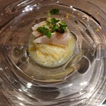 ritmicita - 鰆と紅玉、焼き茄子の冷製パスタ