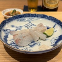 好日 - お造り(北海道産平目)