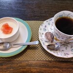 風庵 - ミルクプリンとホッとコーヒー