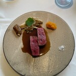 レストラン オオツ - 蝦夷鹿 すくなかぼちゃ きのこ2種