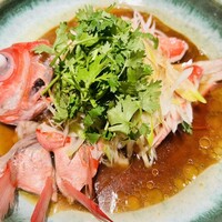 魚China YO - 産地直送金目鯛の蒸し物（一尾）　中国醬油