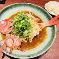 魚China YO - 産地直送金目鯛の蒸し物（一尾）　中国醬油