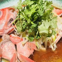 魚China YO - 産地直送金目鯛の蒸し物（一尾）　中国醬油