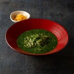 オクラとモロヘイヤの冷やしうどん