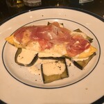 山下食堂 - 茄子のソテーとオムレツ　パルミジャーノのクリーム