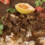 カレーショップ フェンネル - しっとりしたドライカレーです。