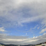 そば処 砂武縞 - 食べ終えたら青空の窓が開いていた