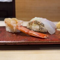 すし 堺 - 赤海老→真鯛