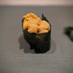 千葉たかおか - 北海道 蝦夷馬糞雲丹 いつも通り美味しい・・・そう言えば海苔はどうだったのかしら、ぃ自摸のように香り高い海苔でした。