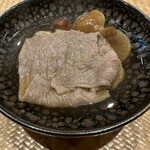 祇園 にし - キノコと牛ロースしゃぶしゃぶ