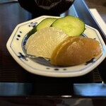 芦柳庵 - お新香。