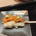 焼鳥ごりょう - 笹身と雲丹