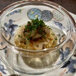 Ji-Cube - ほたての紹興酒和え 干し梅と紹興酒のソース