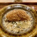 炎水 - ふかひれ唐揚げ 松茸とむかごの飯蒸し 熱々餡かけ