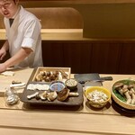 炎水 - 松茸をさまざまな切り方で