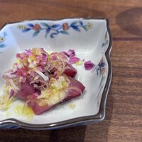 Eccomi - 前菜（鰆のカルパッチョ　茗荷等）