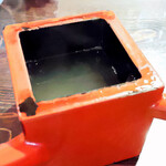 室町 砂場 - そば湯