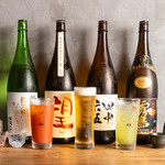 天ぷらスタンド 北吉 - ドリンク集合