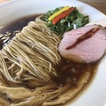 めん処 きよ洲 - 綺麗に畳まれた細麺が美しい！