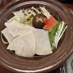 猿倉温泉 - せんべい汁風の鍋