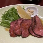 猿倉温泉 - 2日目の夕飯（ザブトンのローストビーフ）