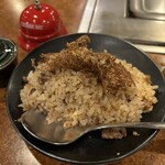 ステーキハウス朝日レストラン - ガーリックライス＋500円