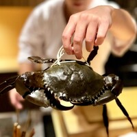 日本料理FUJI - いきなり出た！浜名湖のドウマン蟹(^^)