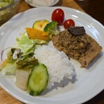 キッチン ブルー グローブ - 再びワンプレート