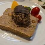 キッチン ブルー グローブ - 反対側から、デュクセルの上にはトリュフ