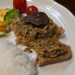 キッチン ブルー グローブ - テリーヌは反対側かカット